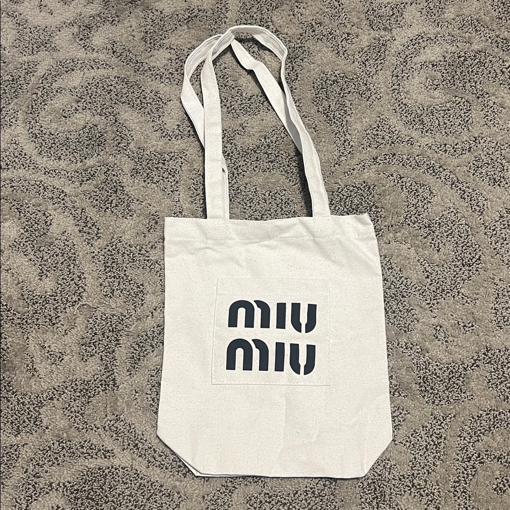 NWT Miu Miu Beige Tote Bag